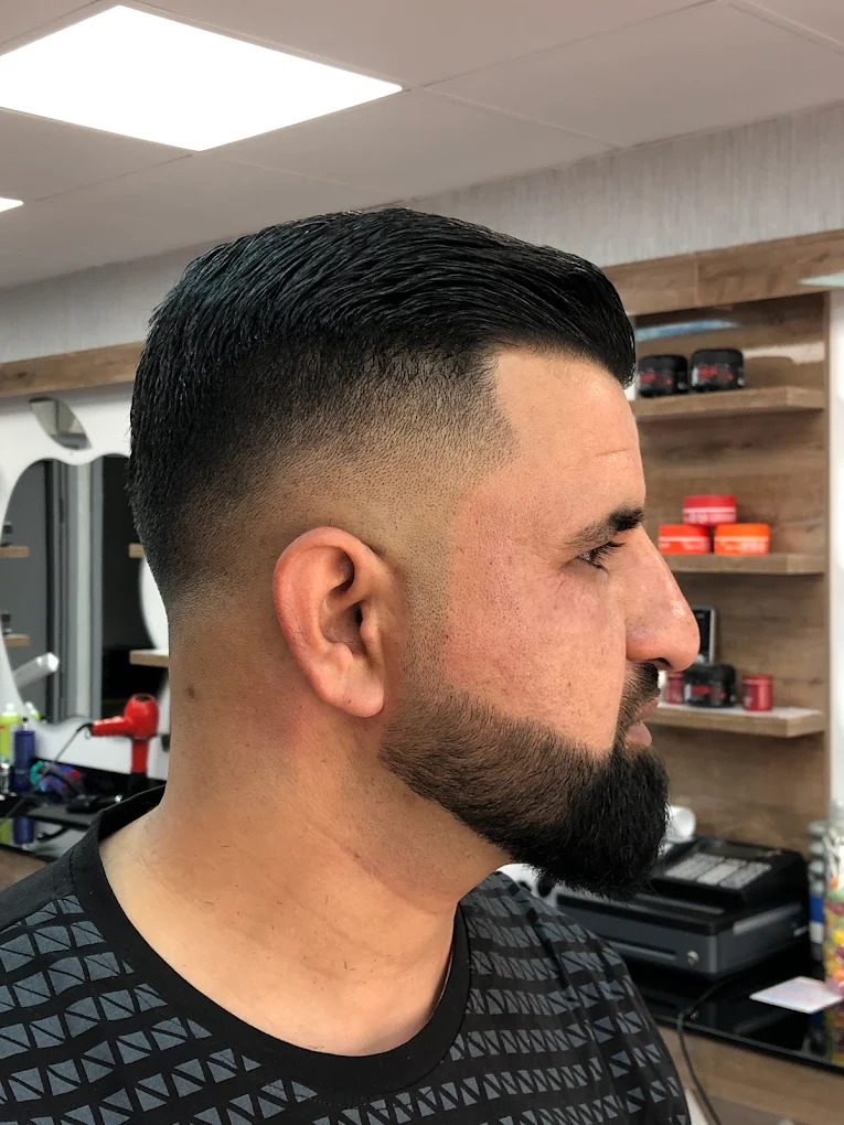 Tight fade with neatly shaped beard, Best Cut Barbers