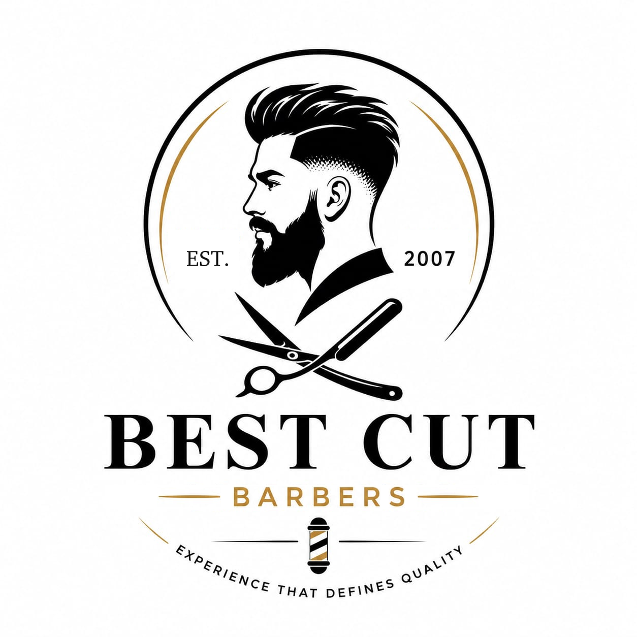Best Cut Barbers logo — Est. 2007