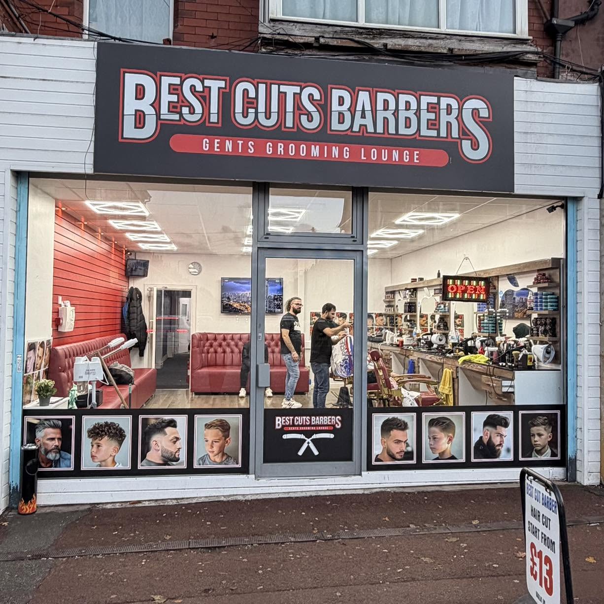 Best Cut Barbers shopfront on Whitby Road, Ellesmere Port