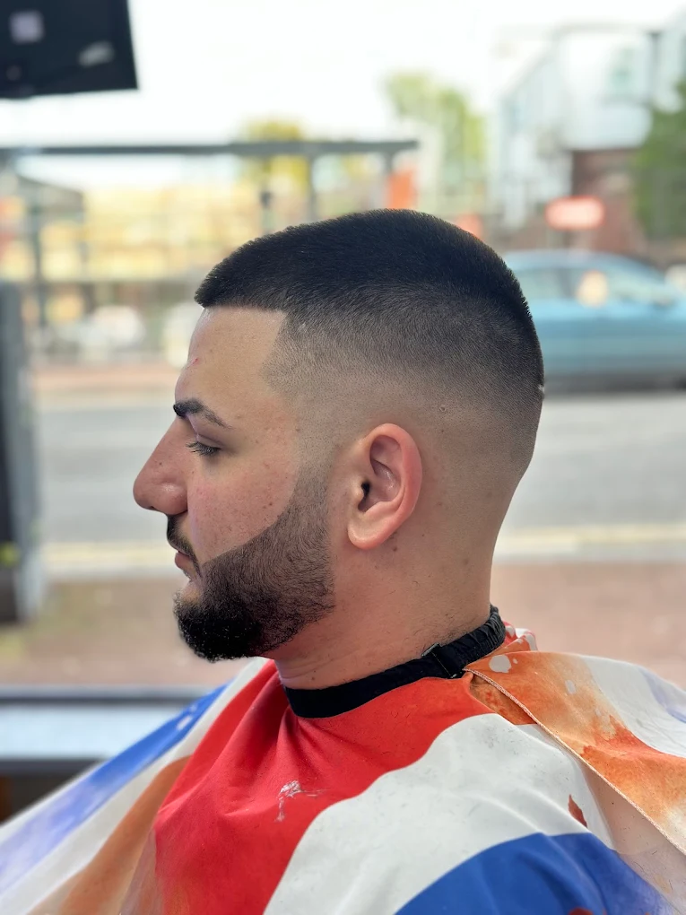 Sharp skin fade, a Best Cut Barbers client